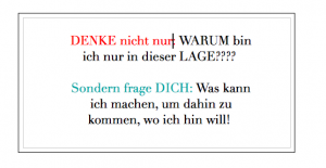 Was kann ICH machen?