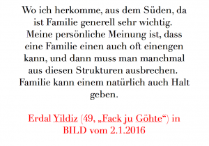 Zitat Erdal Familie